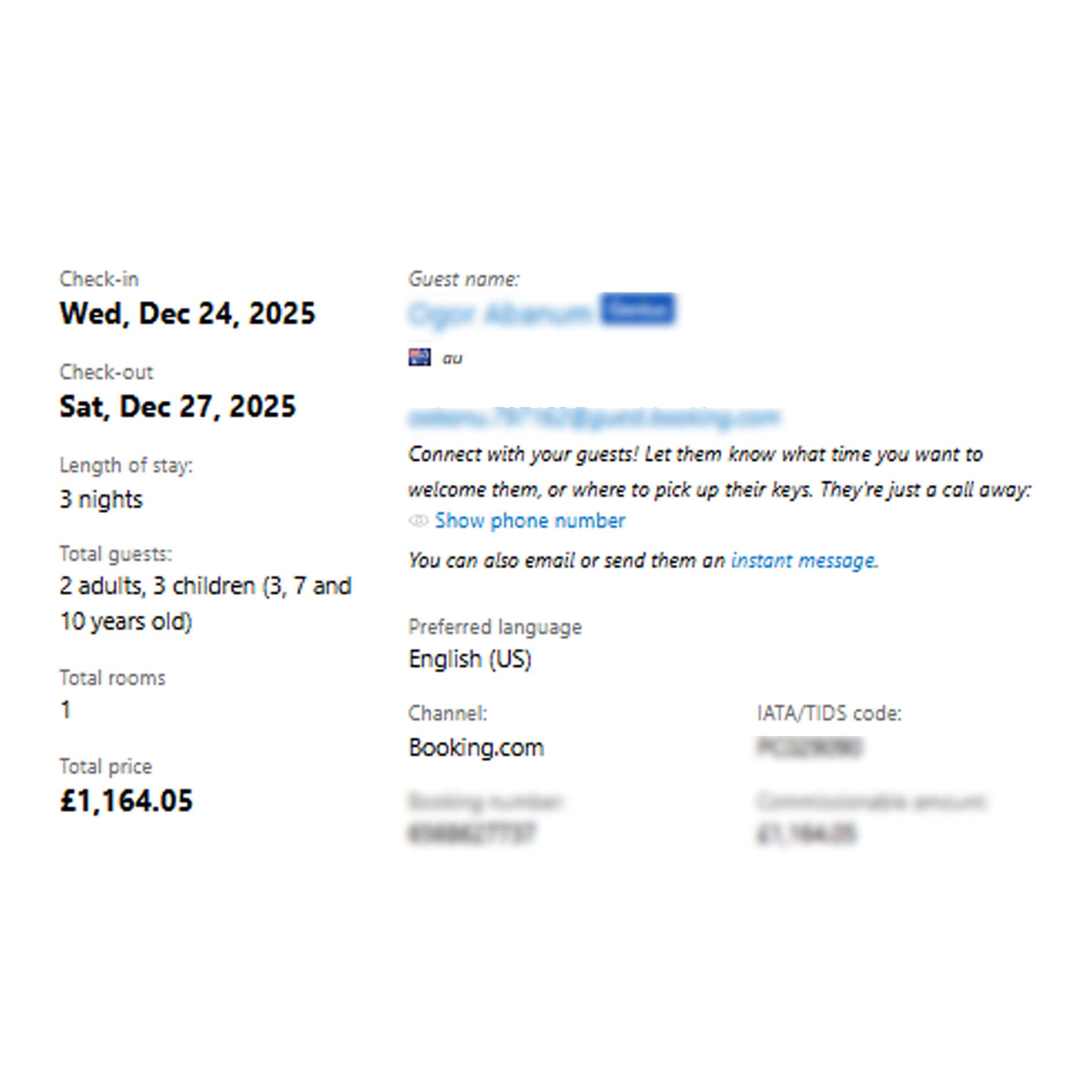 Student booking performance 8